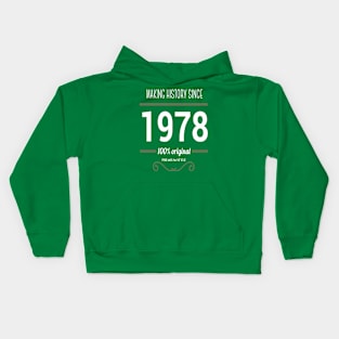 Father (2) Making History since 1978 Kids Hoodie